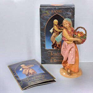 Fontanini Nativity Villager Rachel w fruit #147 - 5" Scale with Box
